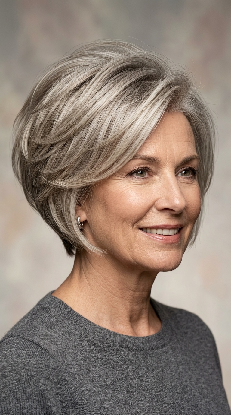 Voluminous Stacked Bob