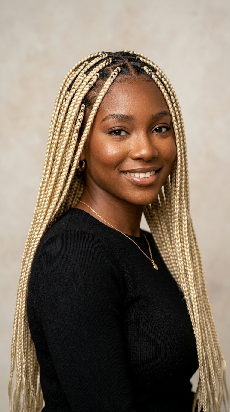 Waist-Length 613 Knotless Braids