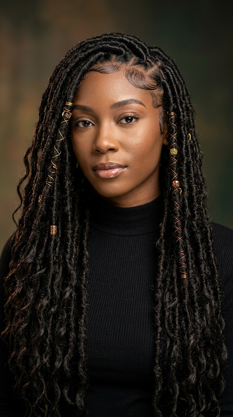 Waist-Length Goddess Locs
