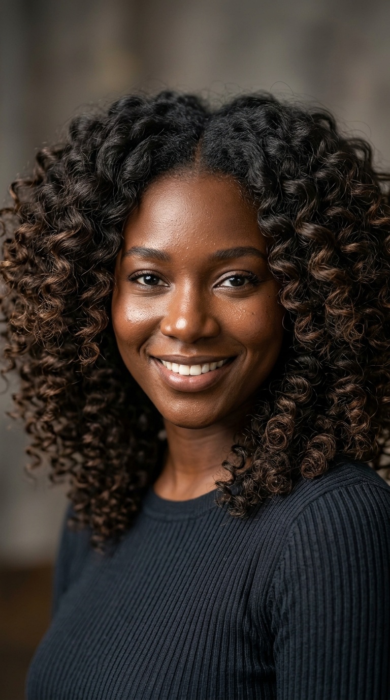 Wand Curls with Voluminous Roots