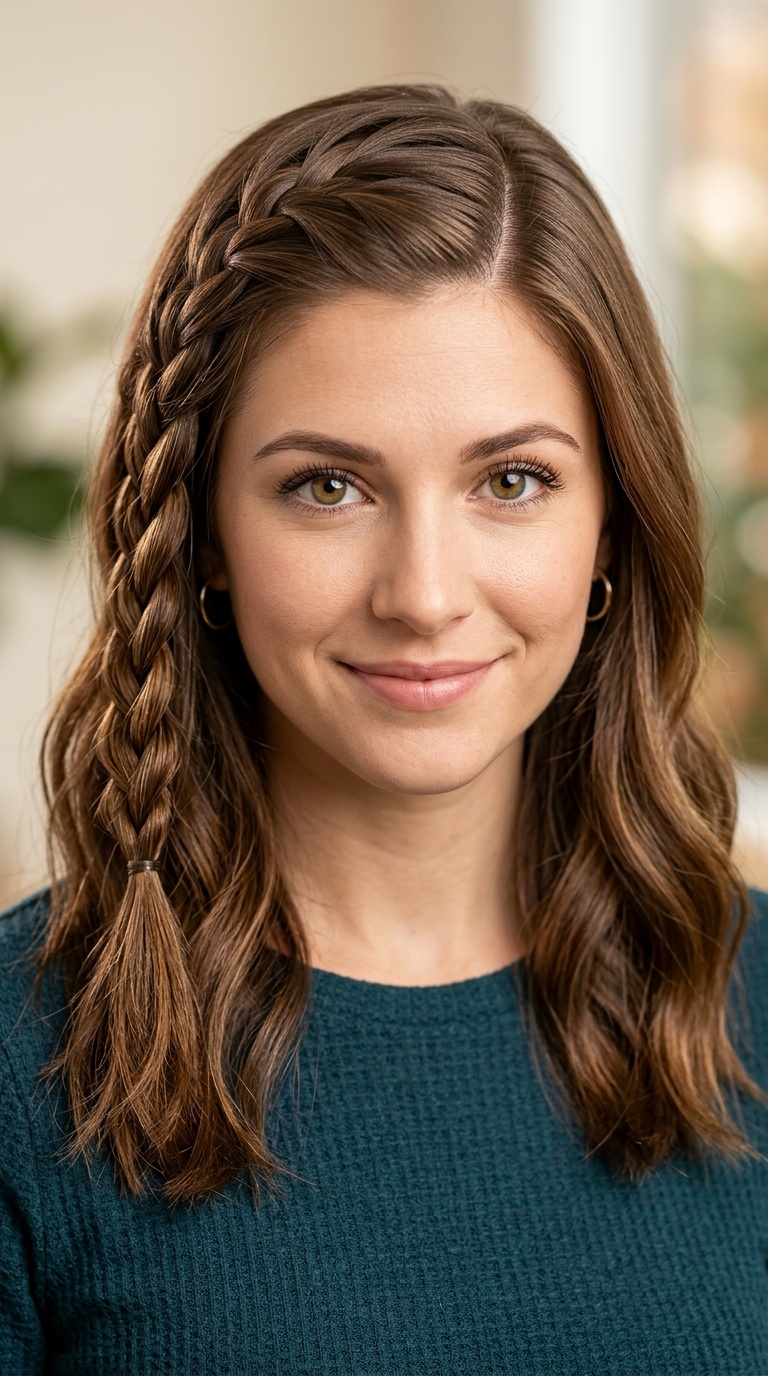 Waterfall Braid with a Diagonal Part