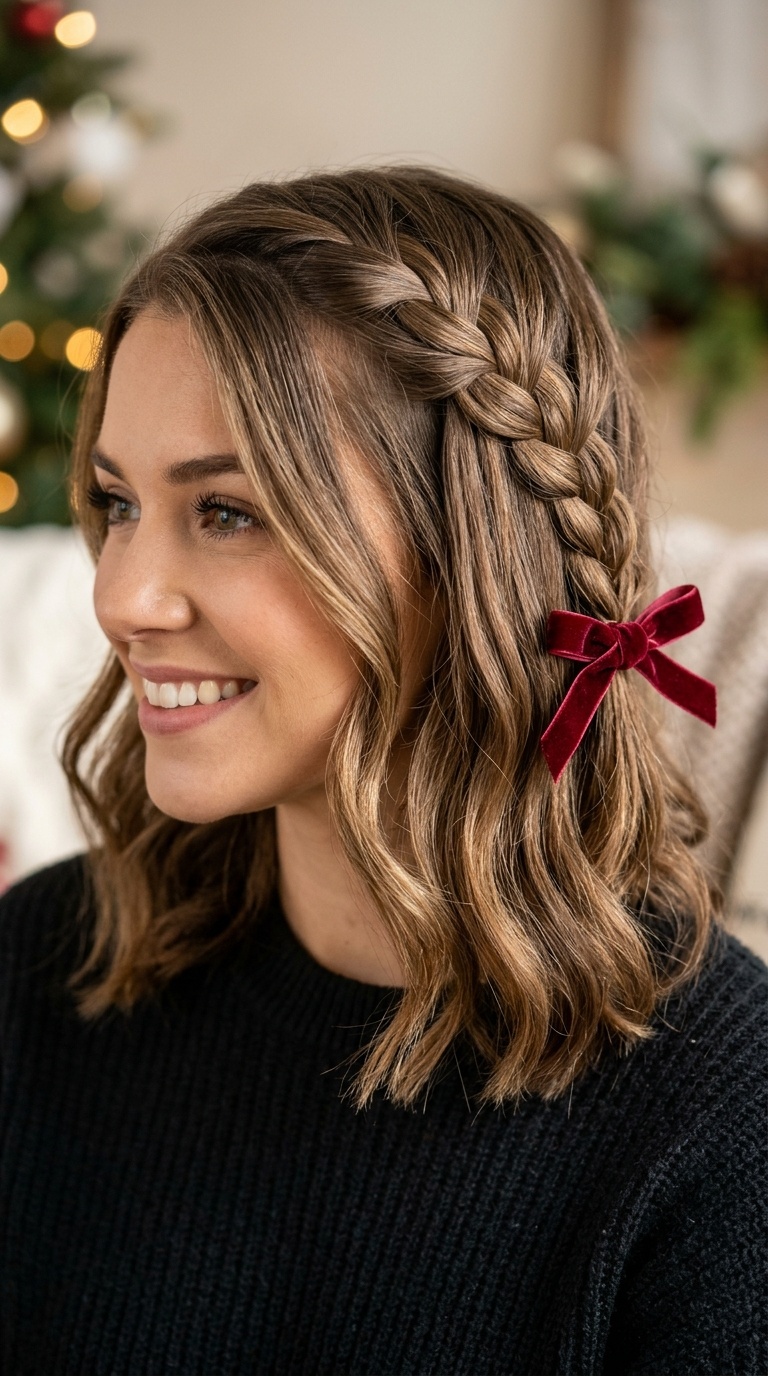 Waterfall Braid with Bow Closure