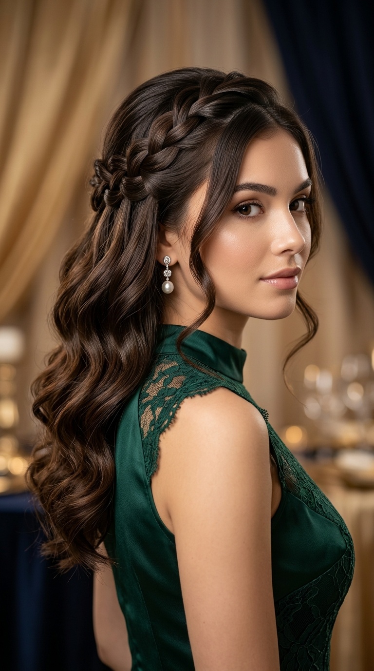 Waterfall Braid with Waves