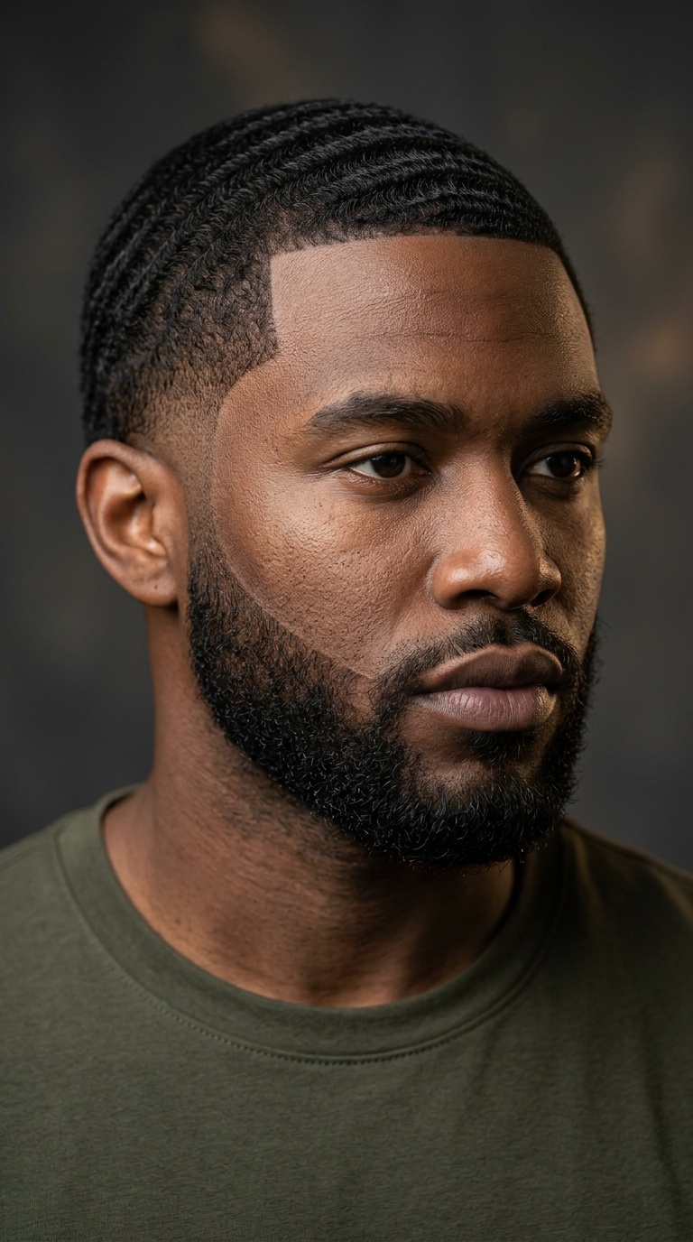 Waves with Temp Fade and Connected Beard