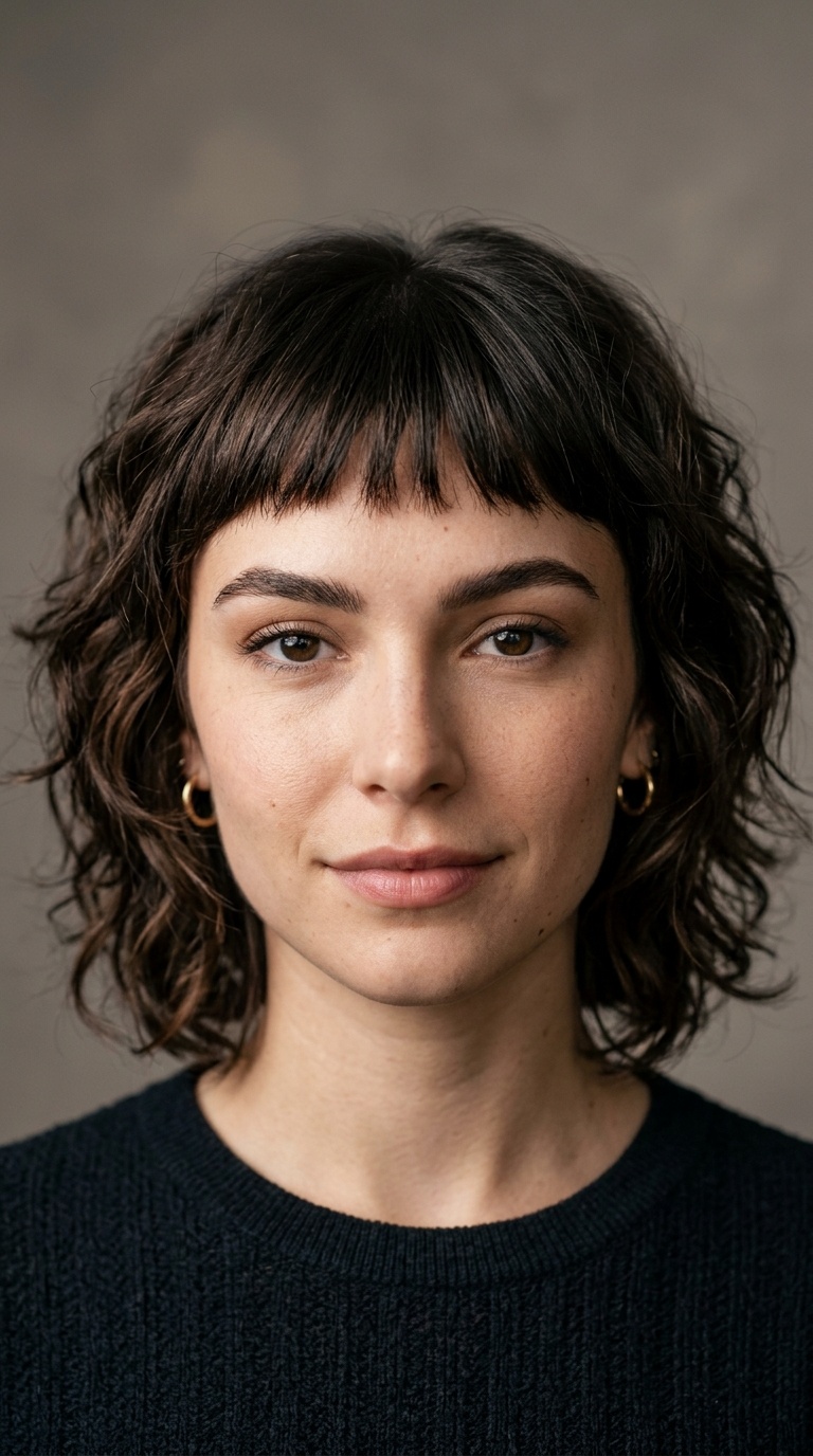 Wavy Cut with Micro-Bangs