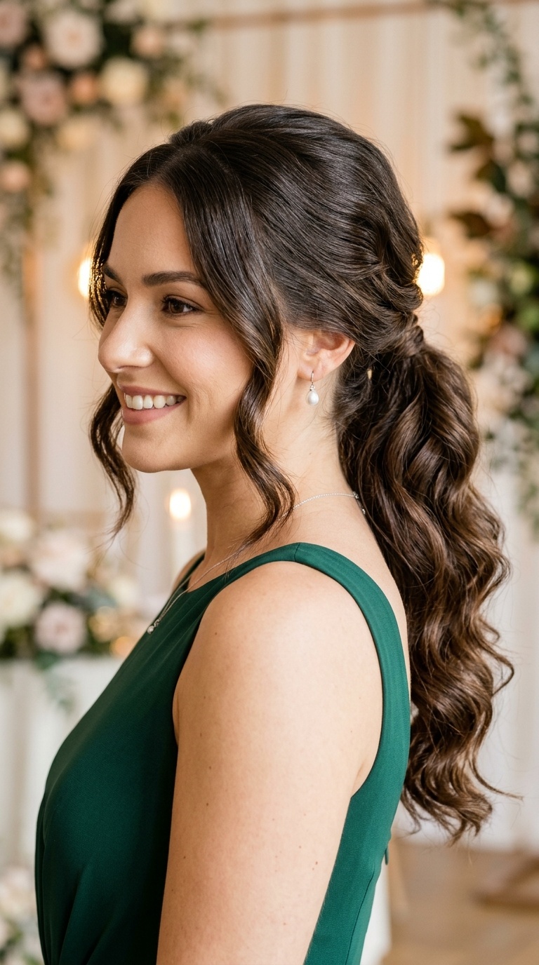 Wavy Low Ponytail