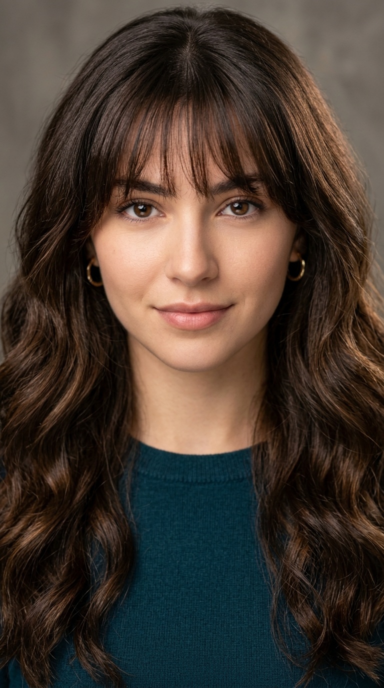 Wispy Bangs and Voluminous Long Waves