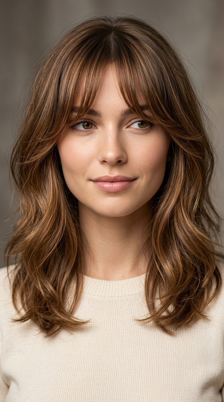 Wispy Curtain Bangs