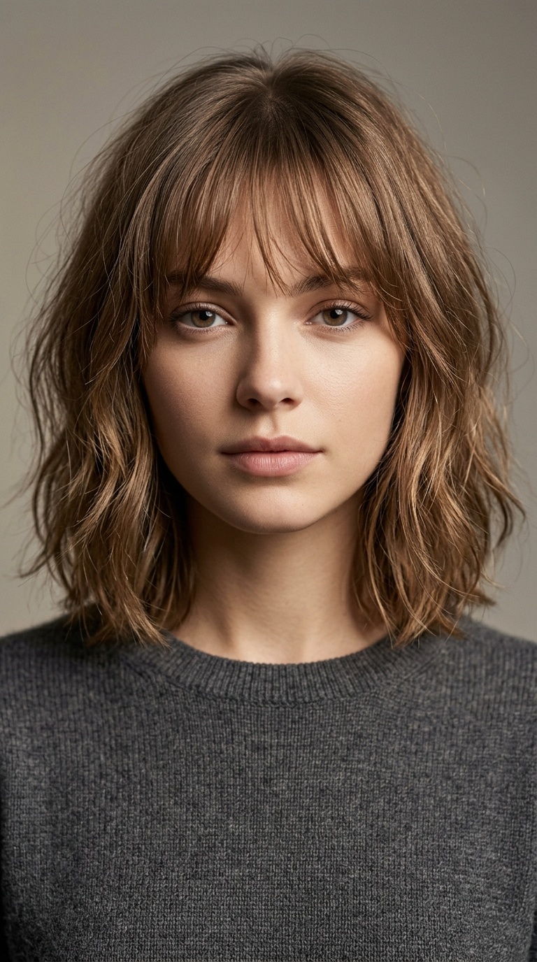 Wispy Face-Framing Fringe