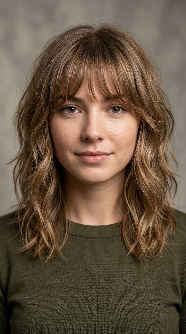 Wispy Fringe with Shaggy Waves