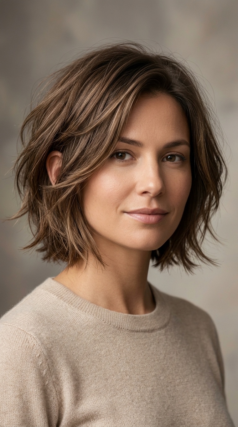 Wispy Layered Bob