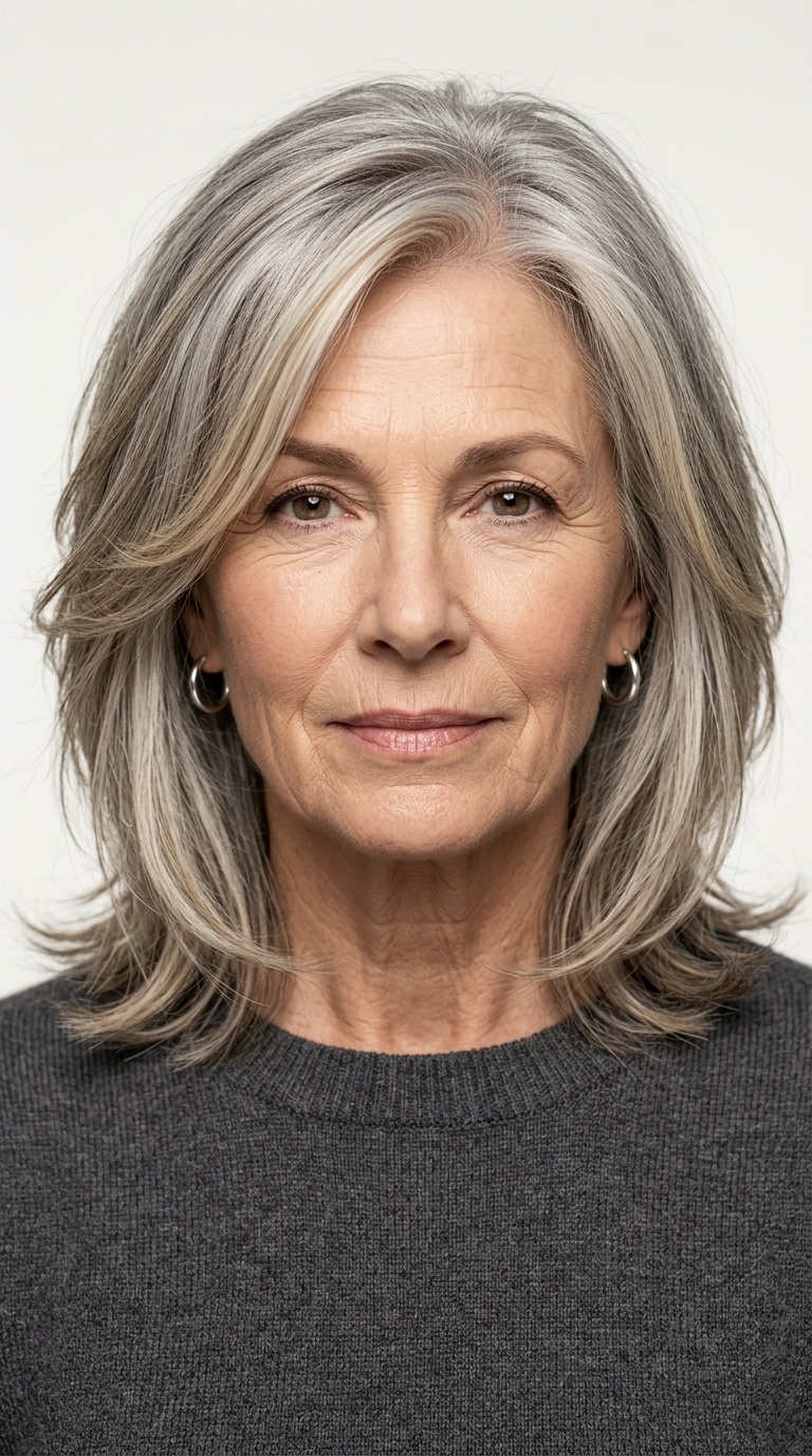 Wispy Layered Lob (Long Bob)