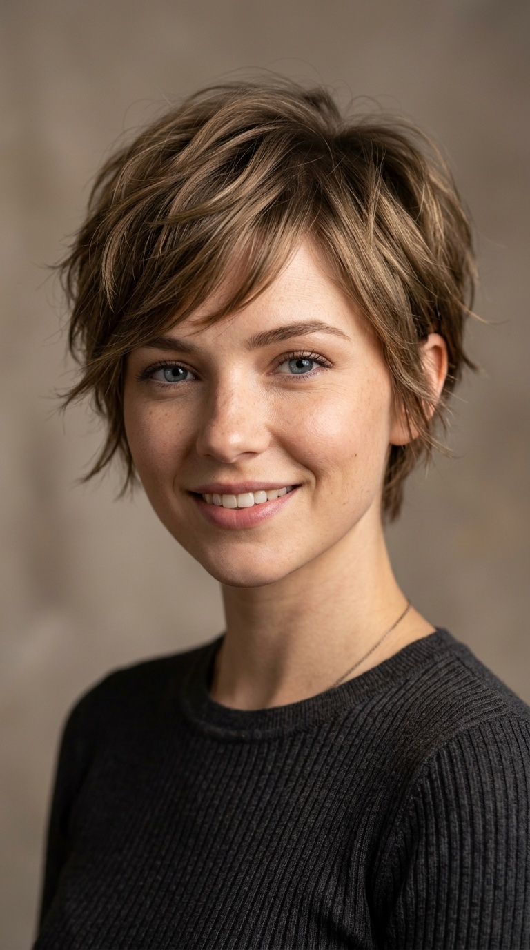Wispy Layered Pixie