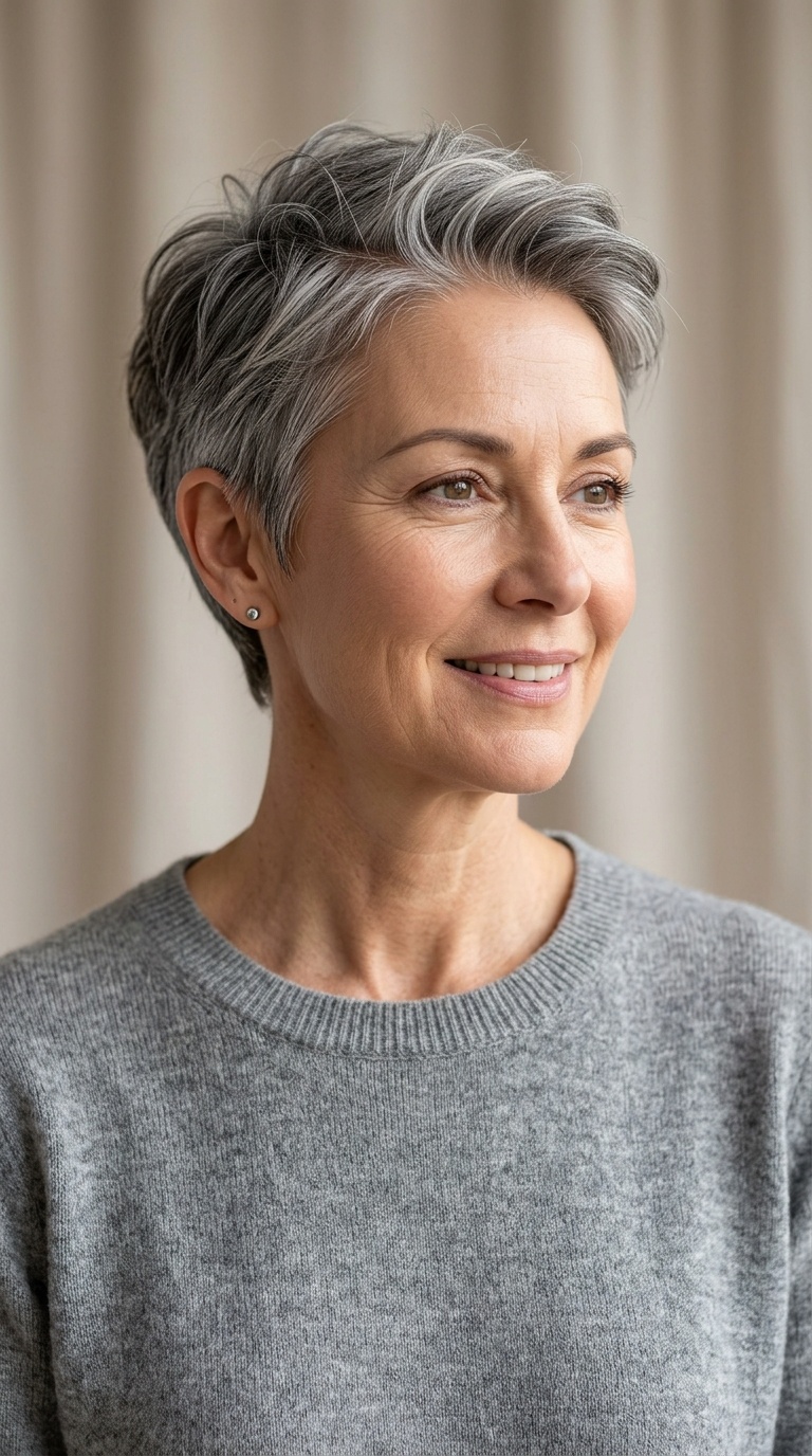 Wispy Pixie with Tapered Sides