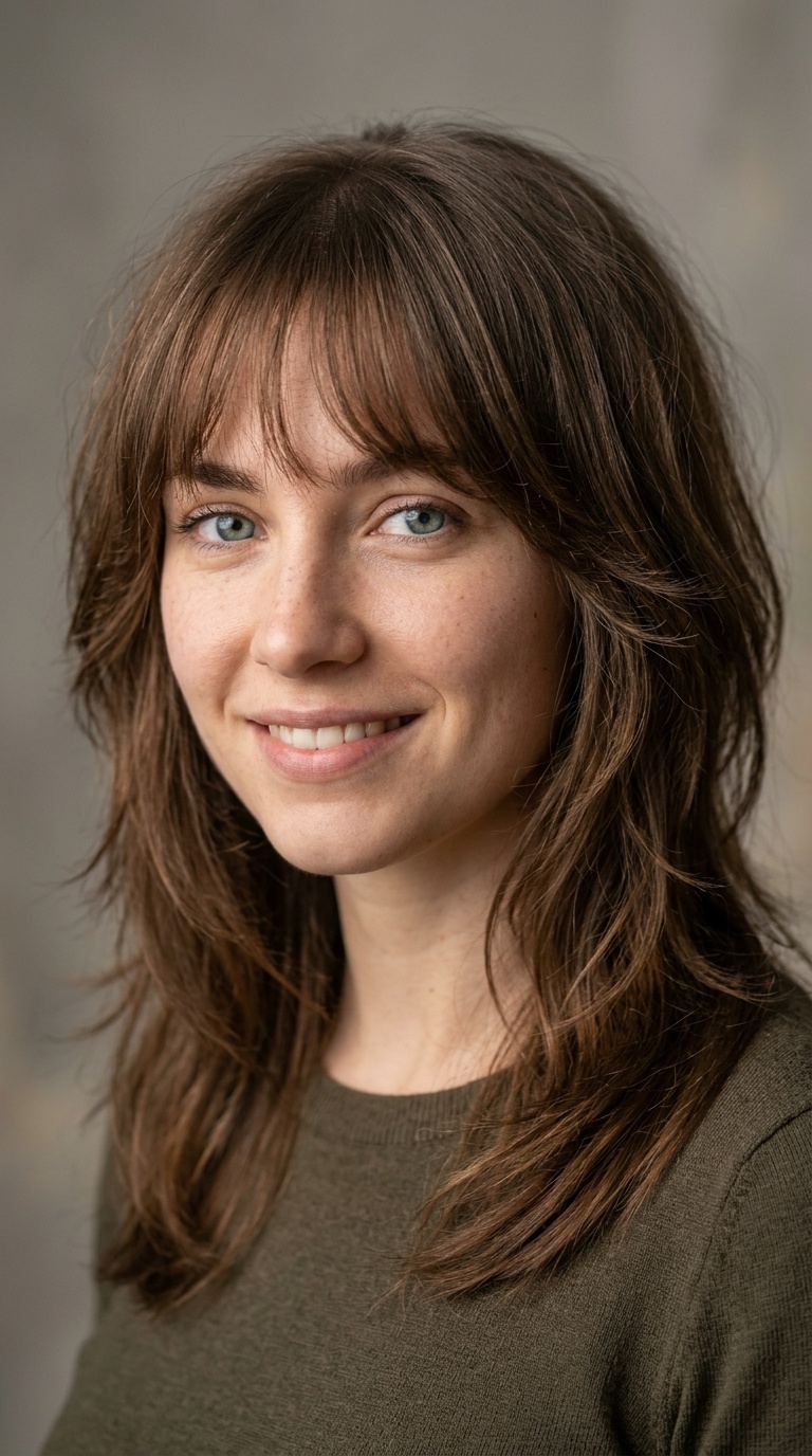 Wispy See-Through Fringe with Face-Framing Shag