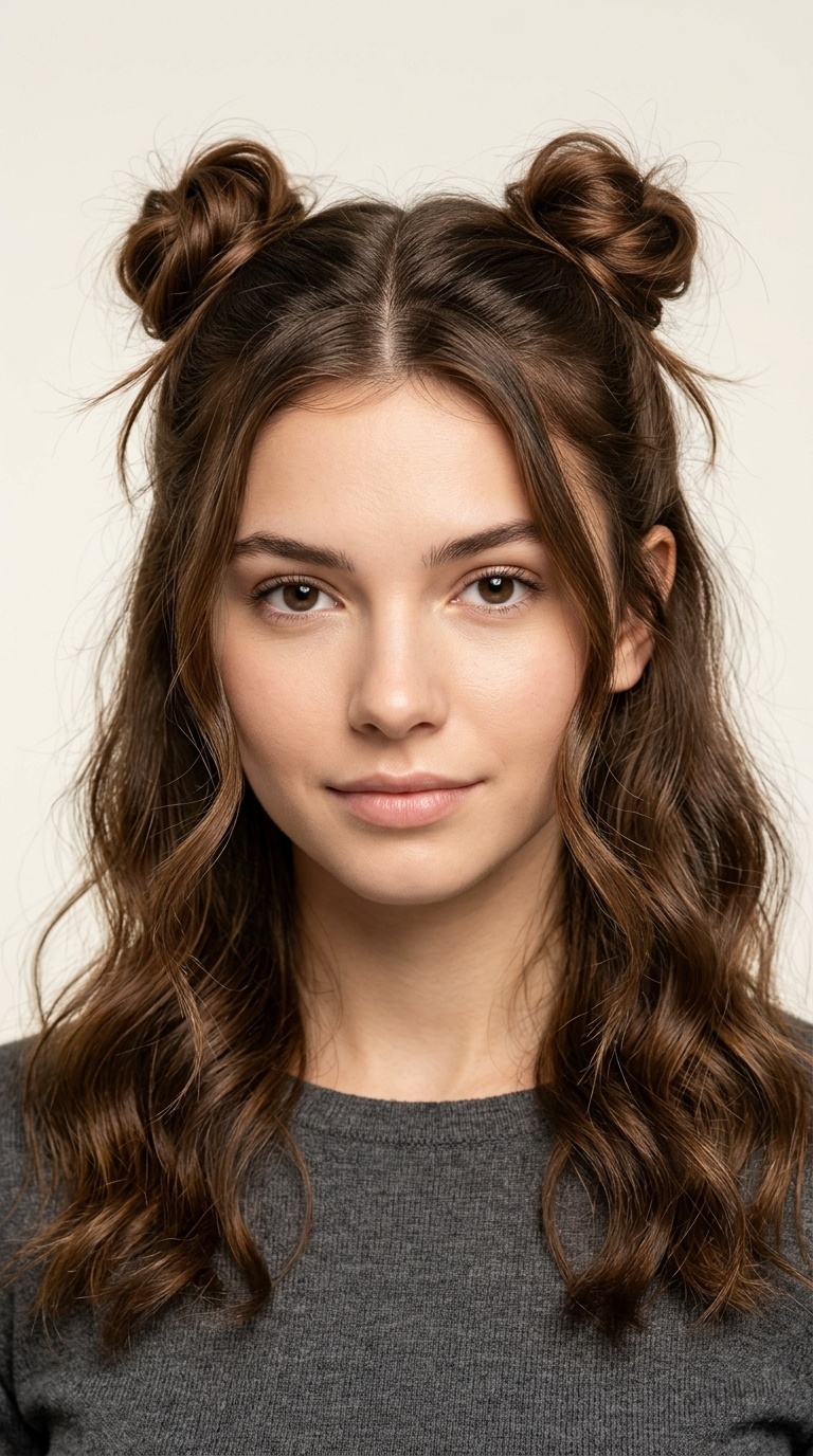 Wispy Space Bun Accents