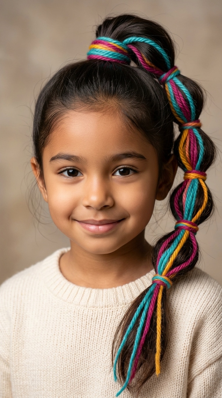 Woolen Bubble Ponytail