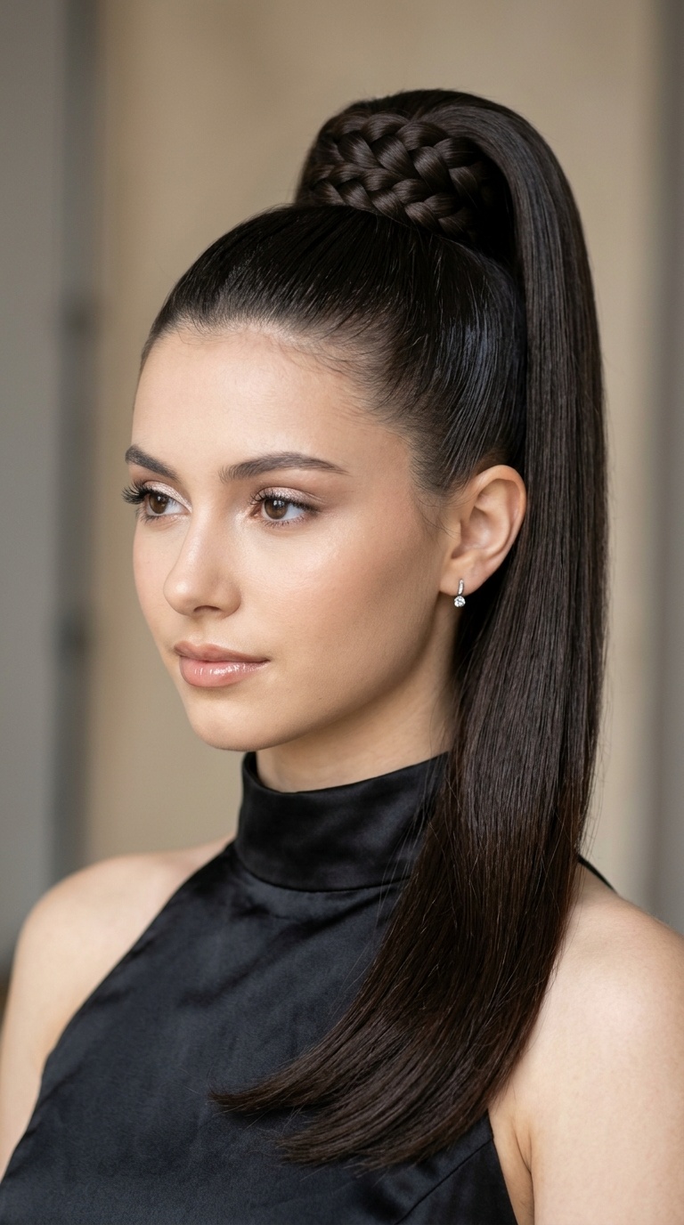Wrap-Around Braided Base Pony