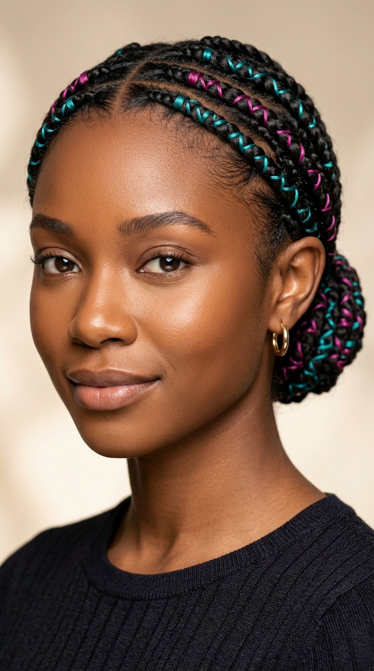 Wrapped Braids with Silk Thread
