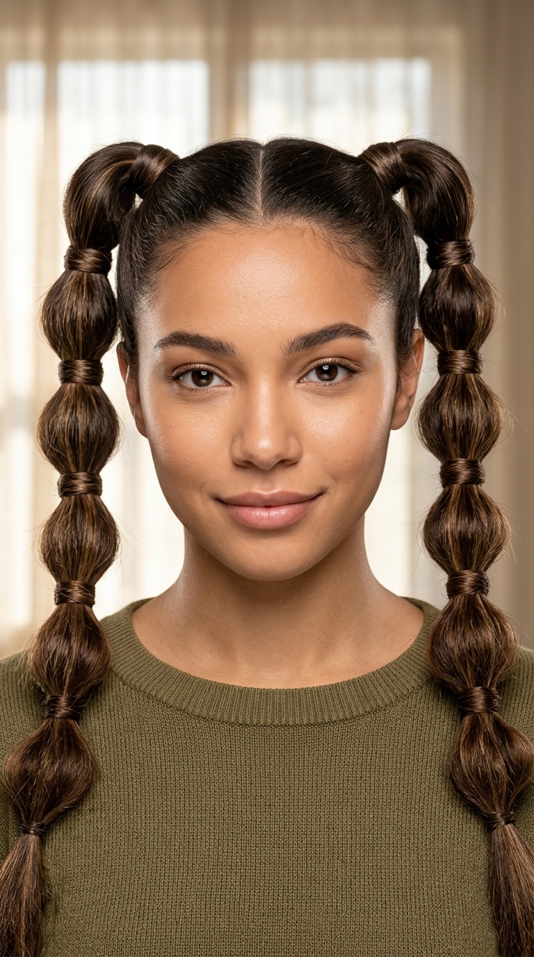 Wrapped Bubble Pigtails