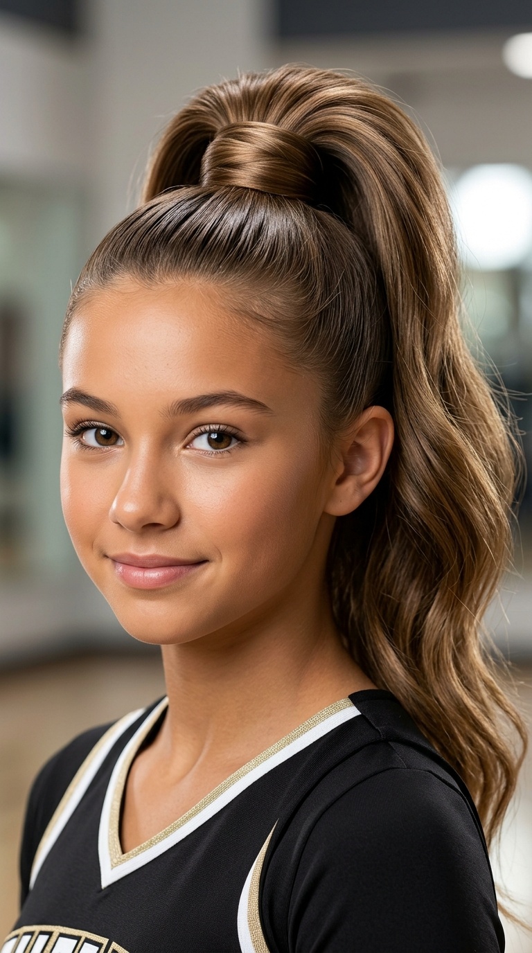 Wrapped High Pony with Hidden Elastic
