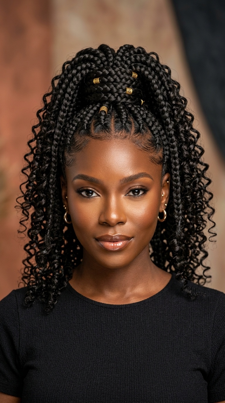 Wrapped High Ponytail