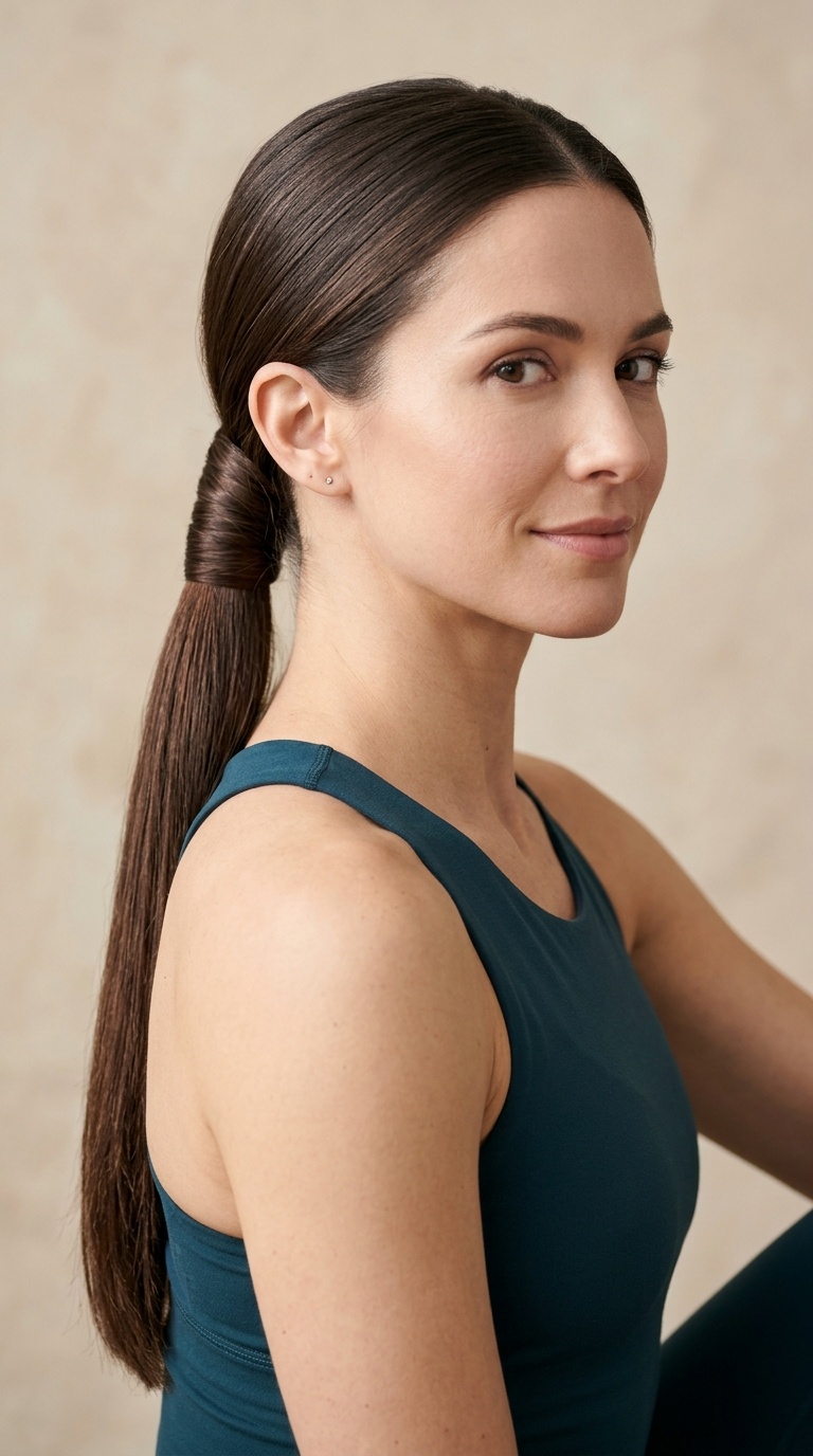 Wrapped Low Ponytail