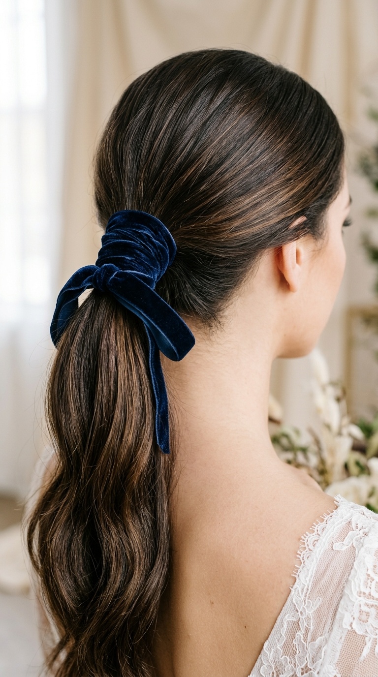 Wrapped Velvet Ribbon Pony