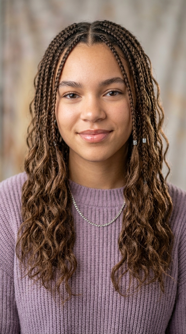 Y2K Face-Framing Micro Braids