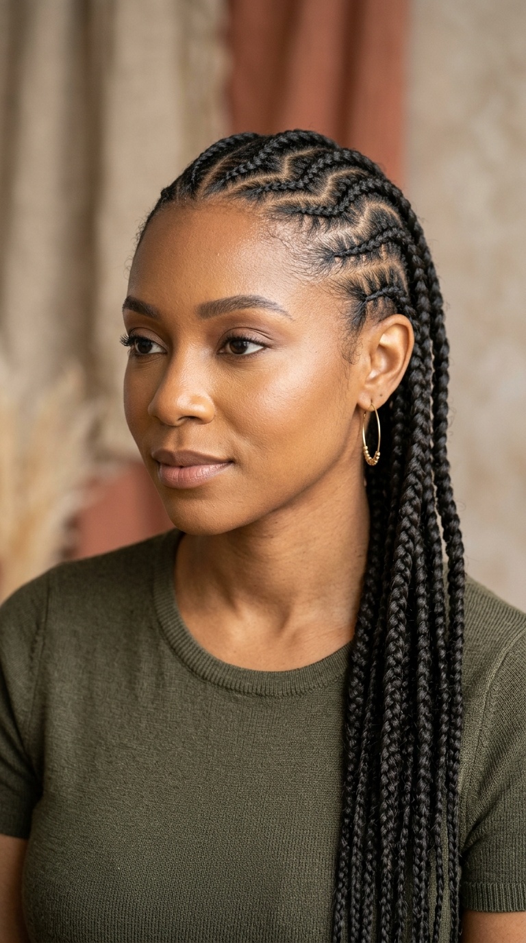Zig-Zag Cornrows