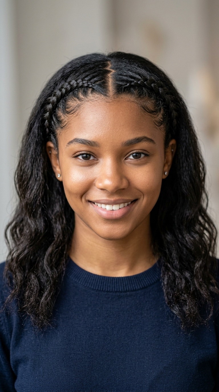 Zig-Zag Part with Braided Edges