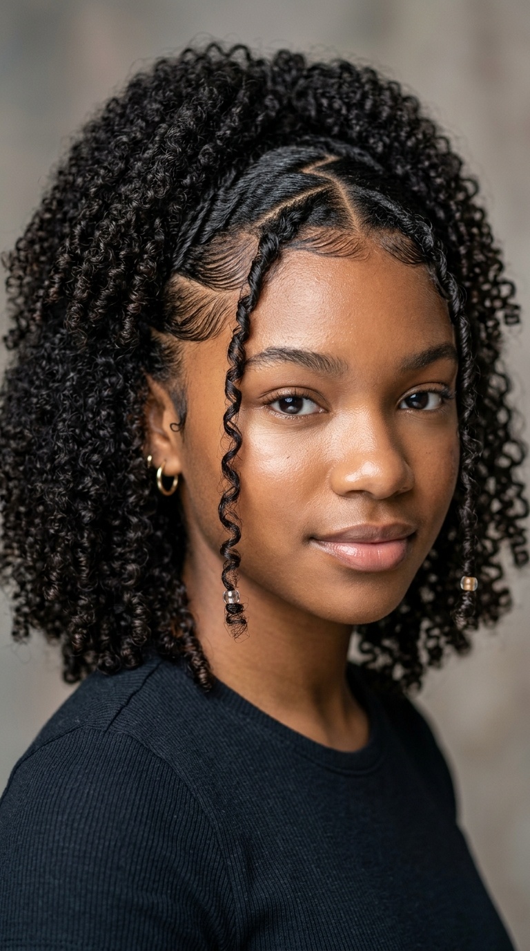 Zig-Zag Part with Defined Curls