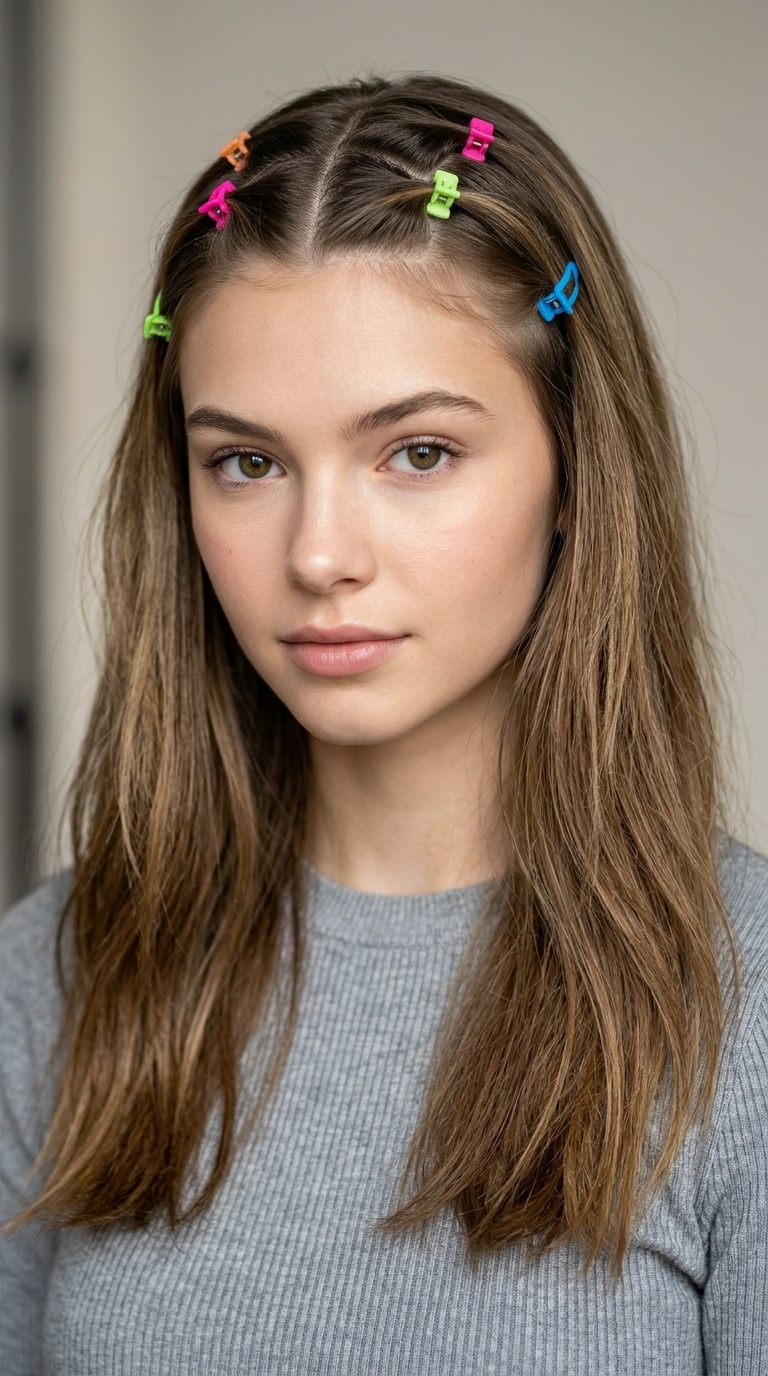Zig-Zag Part with Neon Clips