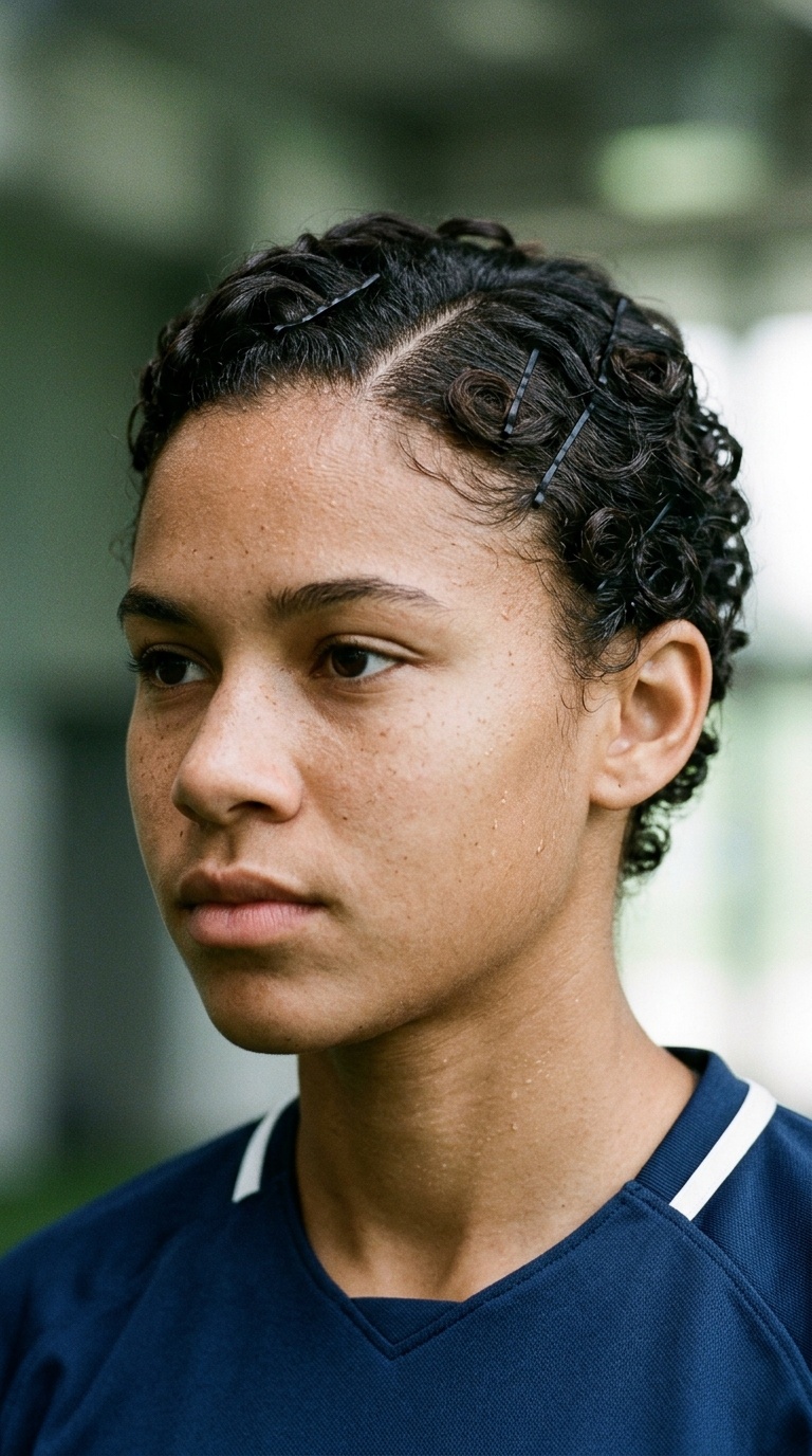 Zig-Zag Part with Pin Curls