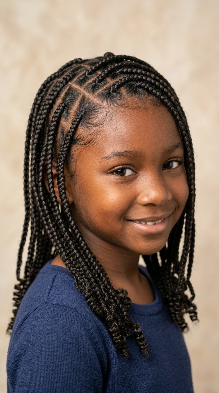 Zig-Zag Parted Braids