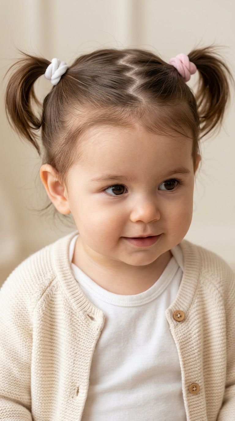 Zig-Zag Parted Pigtails