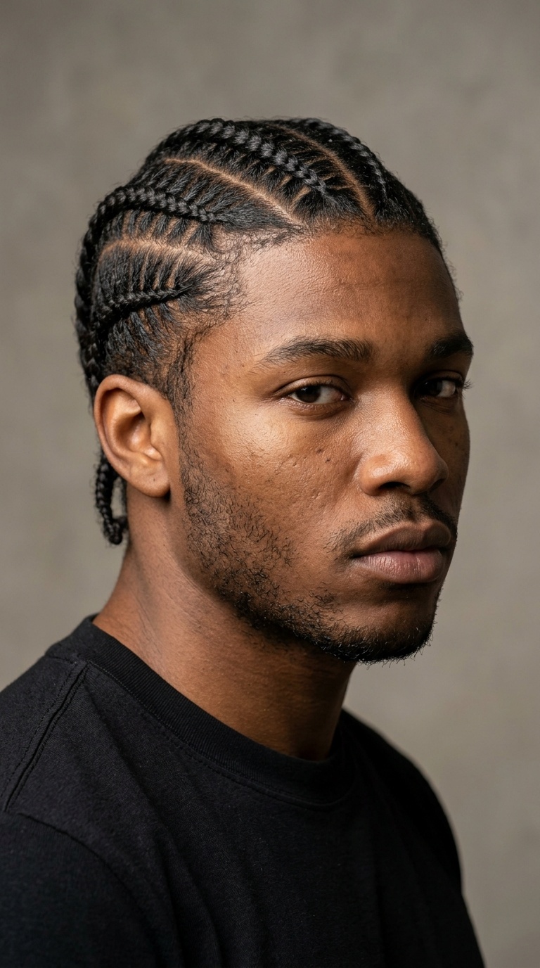 Zig-Zag Parting Cornrows